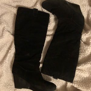 ◾️◼️Rampage Black Wedge Tall Booties ◼️◾️